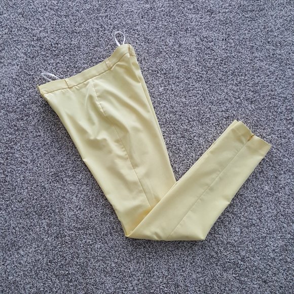 Natali Bolgar Ukrainian Designer High Waisted Skinny Suit Pants XS Zippers - Picture 9 of 11